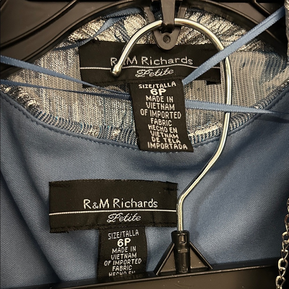 R&M Richards Blue and White 3 piece Set - Picture 2 of 8